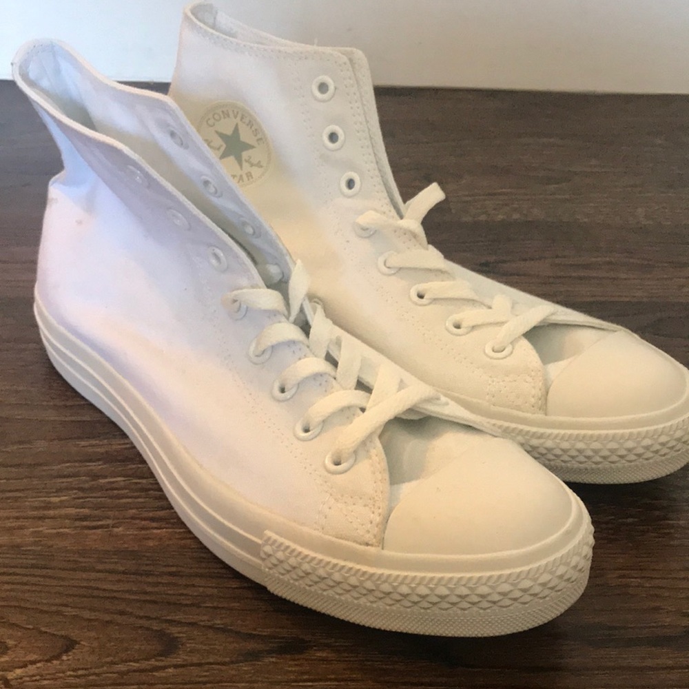 Converse All Star All White High Tops